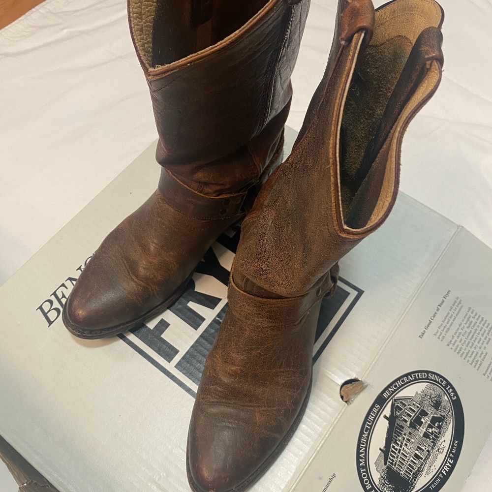 Frye Wyatt Harness Boots